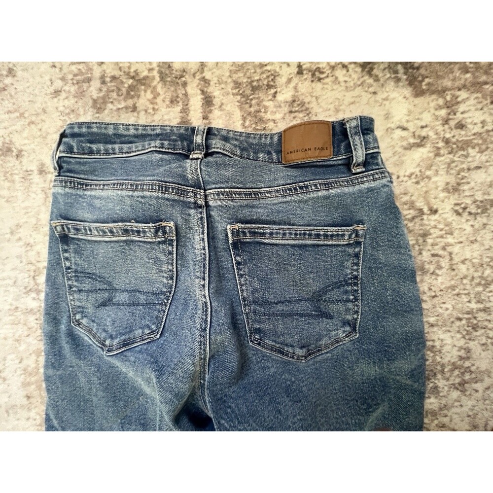 American Eagle Jeans Women 00 Short Mom Jeans Distressed Strigid - Picture 11 of 11